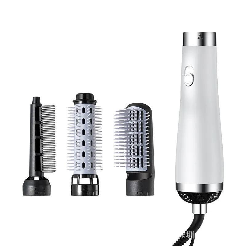 Three-in-one hair dryer in green with foldable handle and multiple speed settings