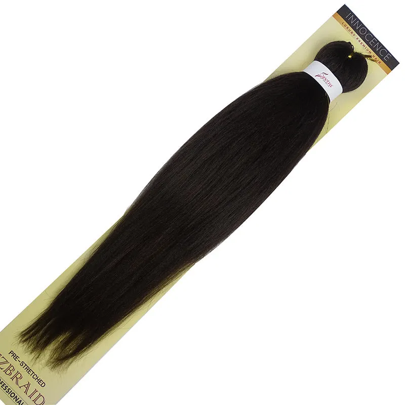 African chemical fiber long straight cornrows wig 26 inch mixed silk black style