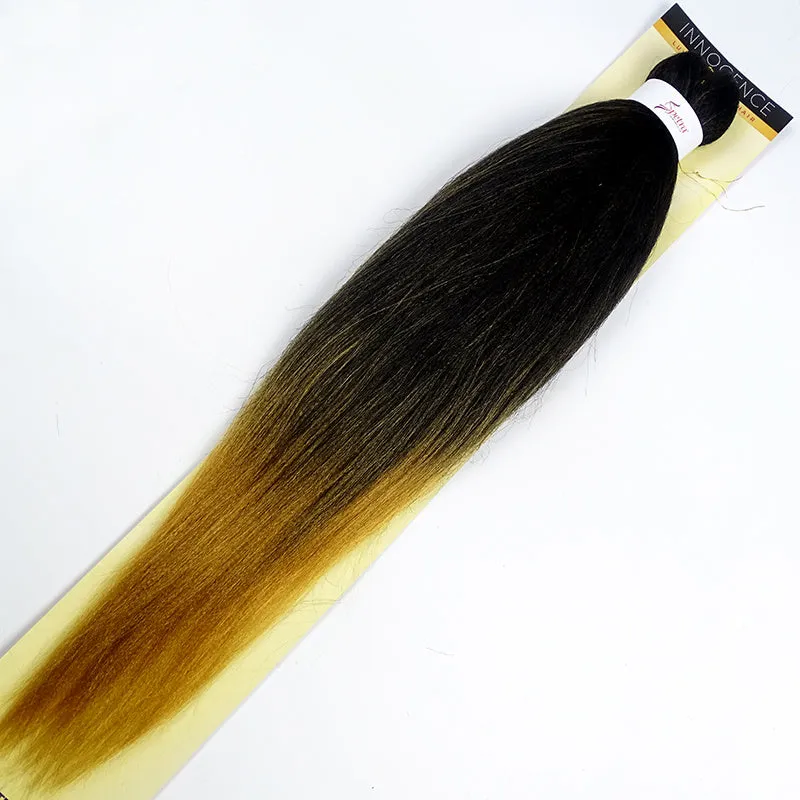 African chemical fiber long straight cornrows wig 26 inch mixed silk black style