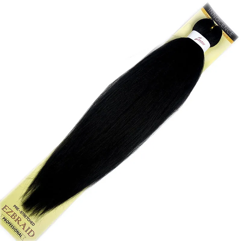 African chemical fiber long straight cornrows wig 26 inch mixed silk black style