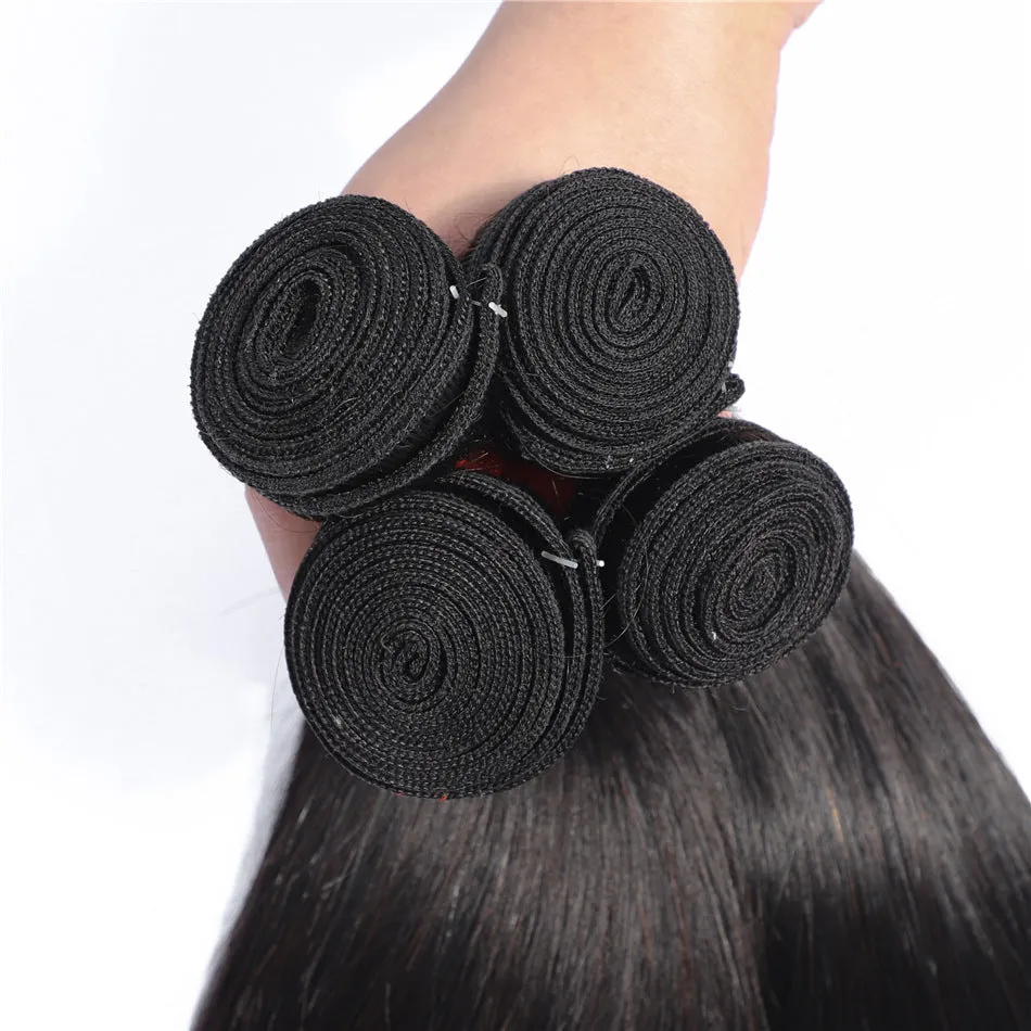 Real hair weave straight wig natural colour medium long length 8 to 30 inch sizes