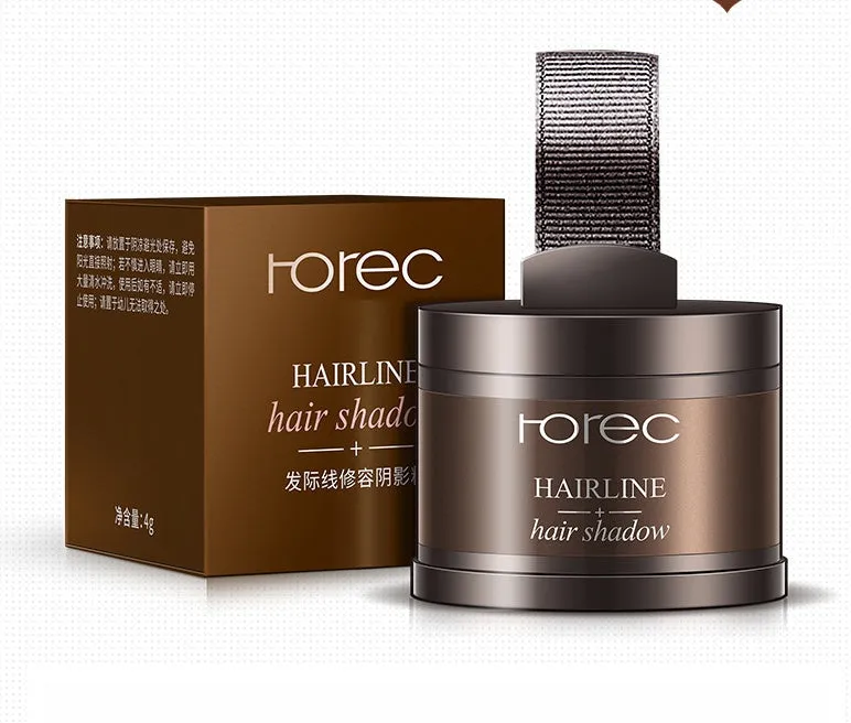 Hairline repairing shadow powder net content 3, light yellow and dark brown colours, natural soft finish