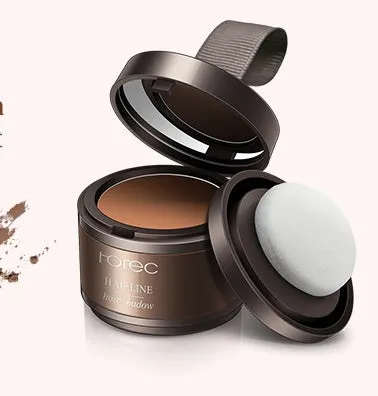 Hairline repairing shadow powder net content 3, light yellow and dark brown colours, natural soft finish