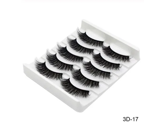 Handmade chemical fibre false eyelashes thick style plastic cotton stalk high-grade fibre mixed specs