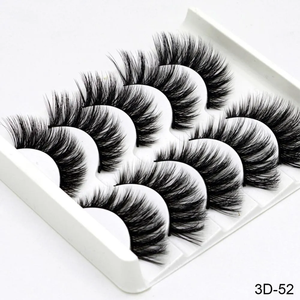 Handmade chemical fibre false eyelashes thick style plastic cotton stalk high-grade fibre mixed specs