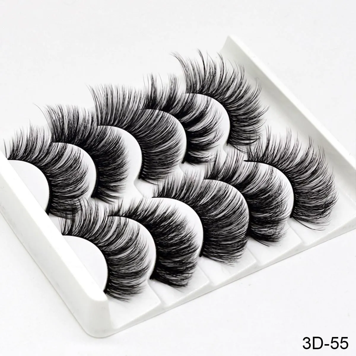 Handmade chemical fibre false eyelashes thick style plastic cotton stalk high-grade fibre mixed specs