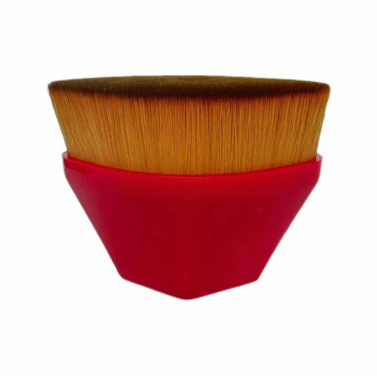 Magic Foundation Brush with dense artificial fibre bristles and round protective case, 6cm total length