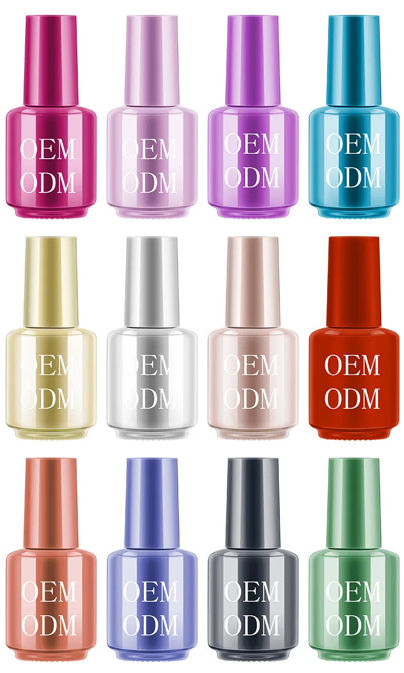 8ml mirror nail polish bottle in gold shade with high gloss finish