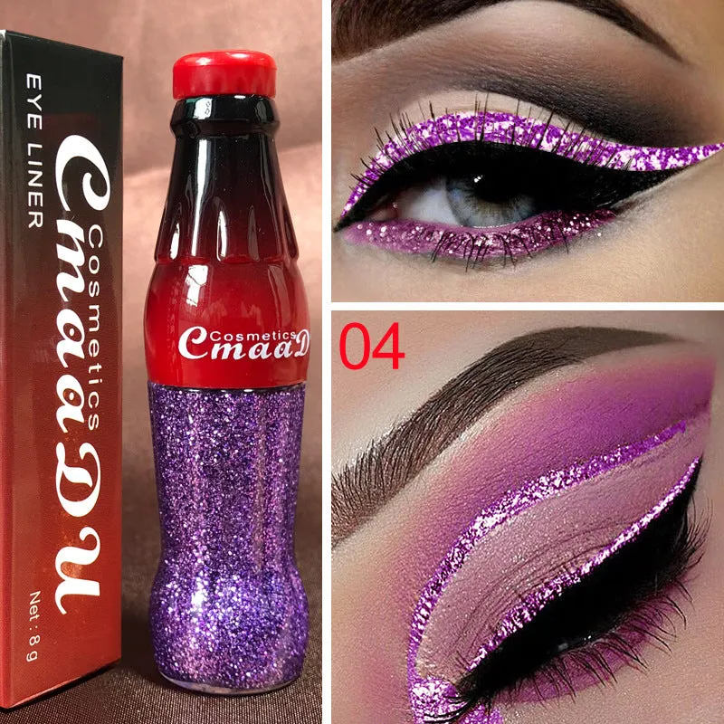Colour glitter eyeliner pencil in 12 shades, waterproof, 8g, for women party and smoky eye makeup
