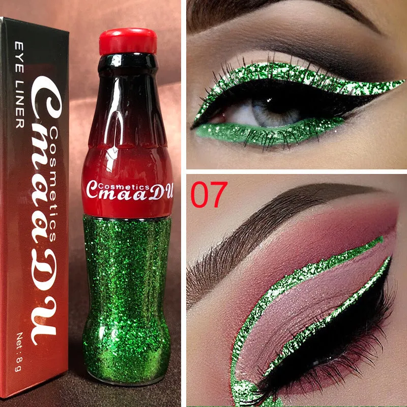 Colour glitter eyeliner pencil in 12 shades, waterproof, 8g, for women party and smoky eye makeup