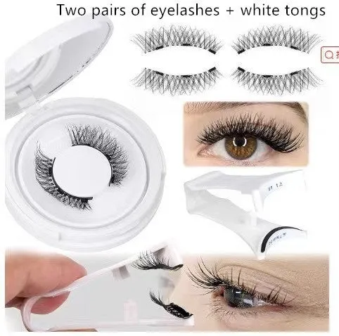 Magnetic suction false eyelashes Little Devil Supernatural Magnet Suit in mink material with white clip