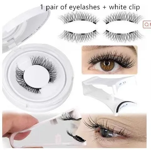Magnetic suction false eyelashes Little Devil Supernatural Magnet Suit in mink material with white clip
