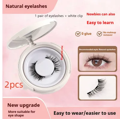 Magnetic suction false eyelashes Little Devil Supernatural Magnet Suit in mink material with white clip