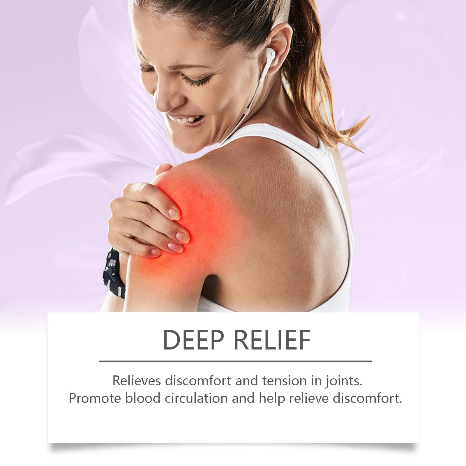 100g tube of body massage gel for joint and knee care on a plain background.
