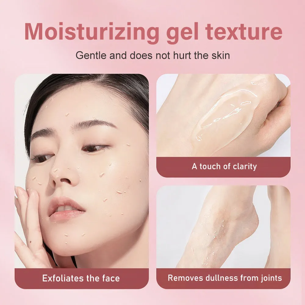 132g moisturising facial exfoliating gel scrub tube for all skin types