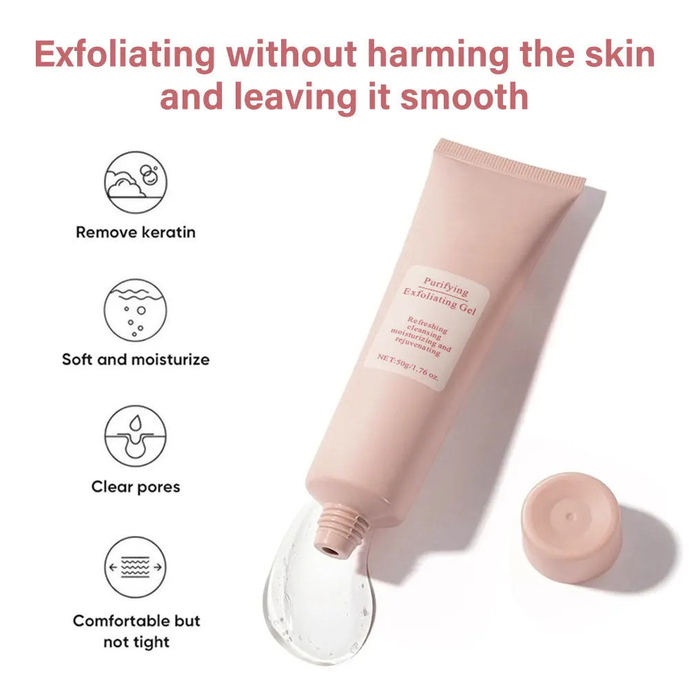132g moisturising facial exfoliating gel scrub tube for all skin types