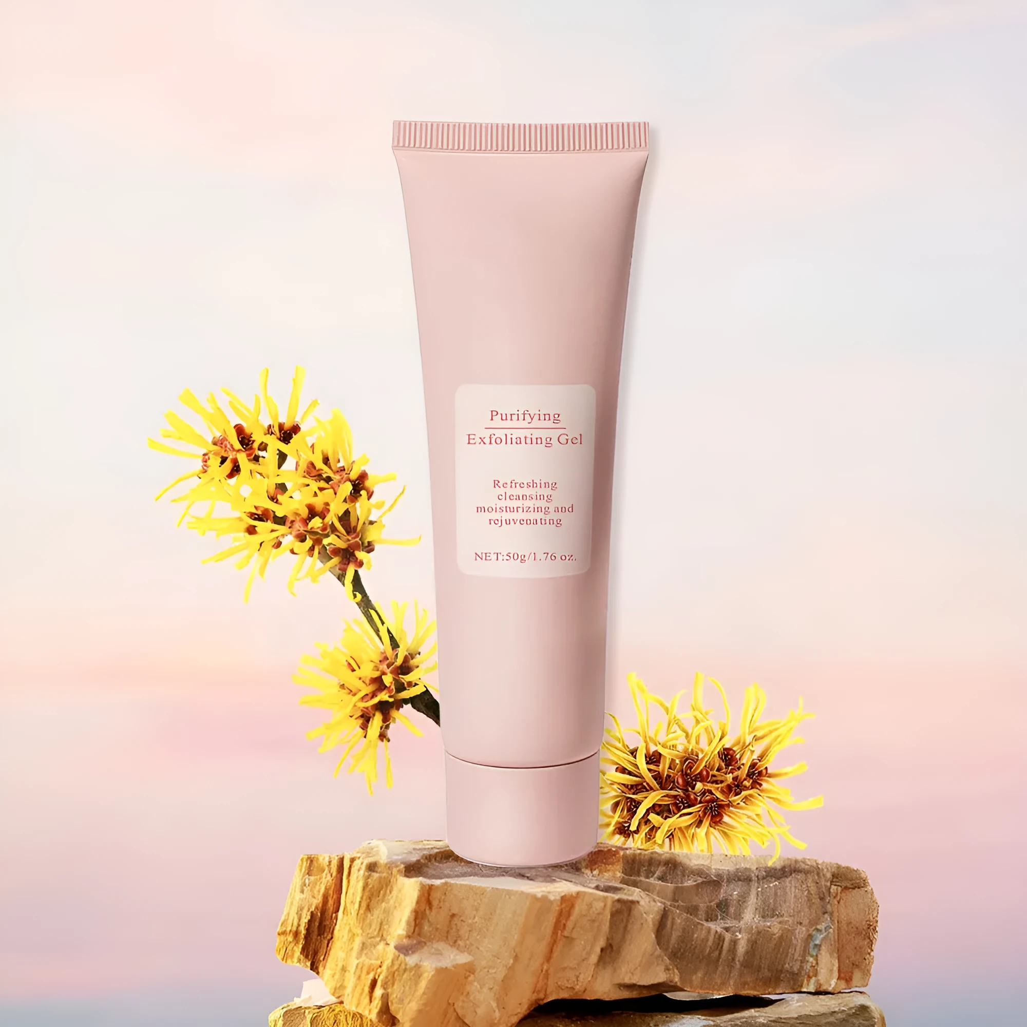 132g moisturising facial exfoliating gel scrub tube for all skin types