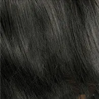 Medium length curly lace front wig with pre-plucked transparent lace frontal in natural black colour
