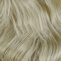 Medium length curly lace front wig with pre-plucked transparent lace frontal in natural black colour