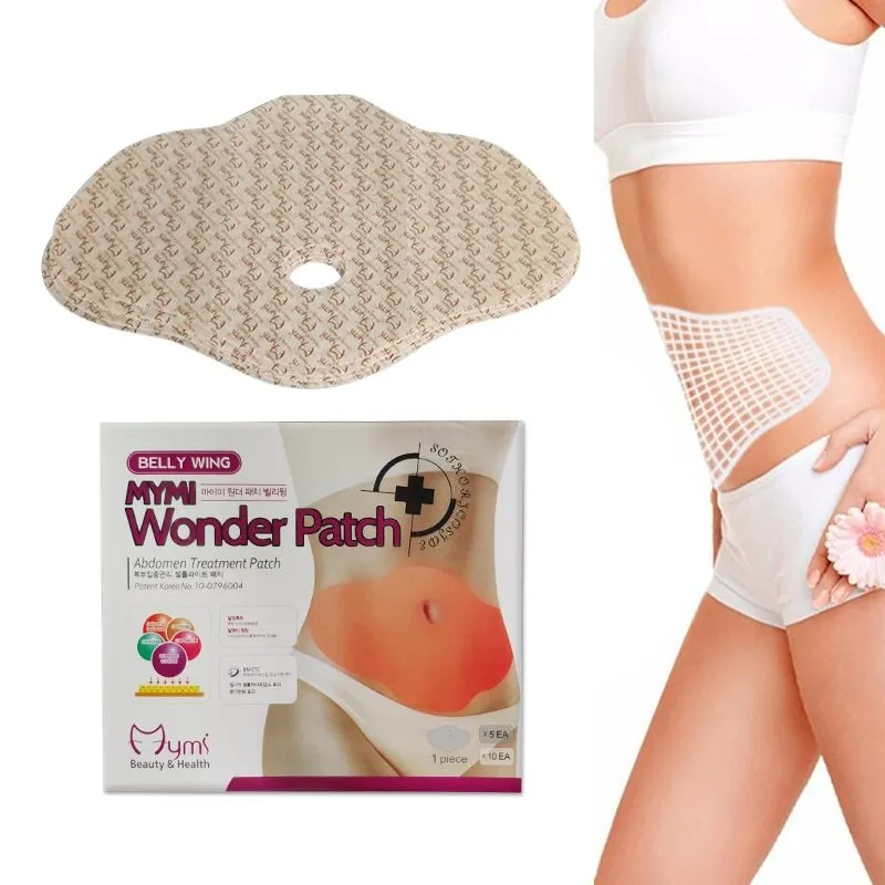 Box of five non-woven fabric Wonder Slim Patches measuring 31.5 x 19.4 cm for body contouring