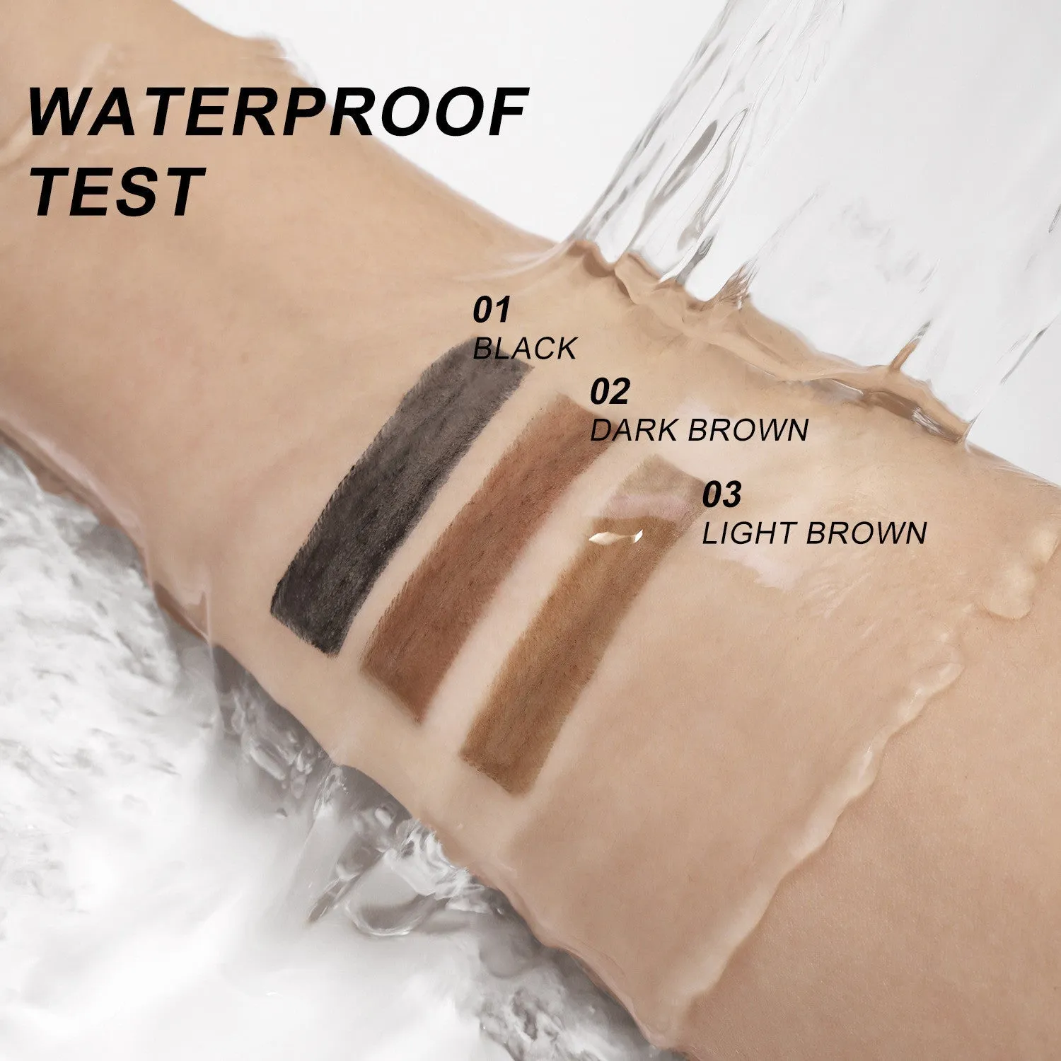 Fog Sense three in one eyebrow pencil in grey shade with waterproof smear-proof formula, 16.5cm long
