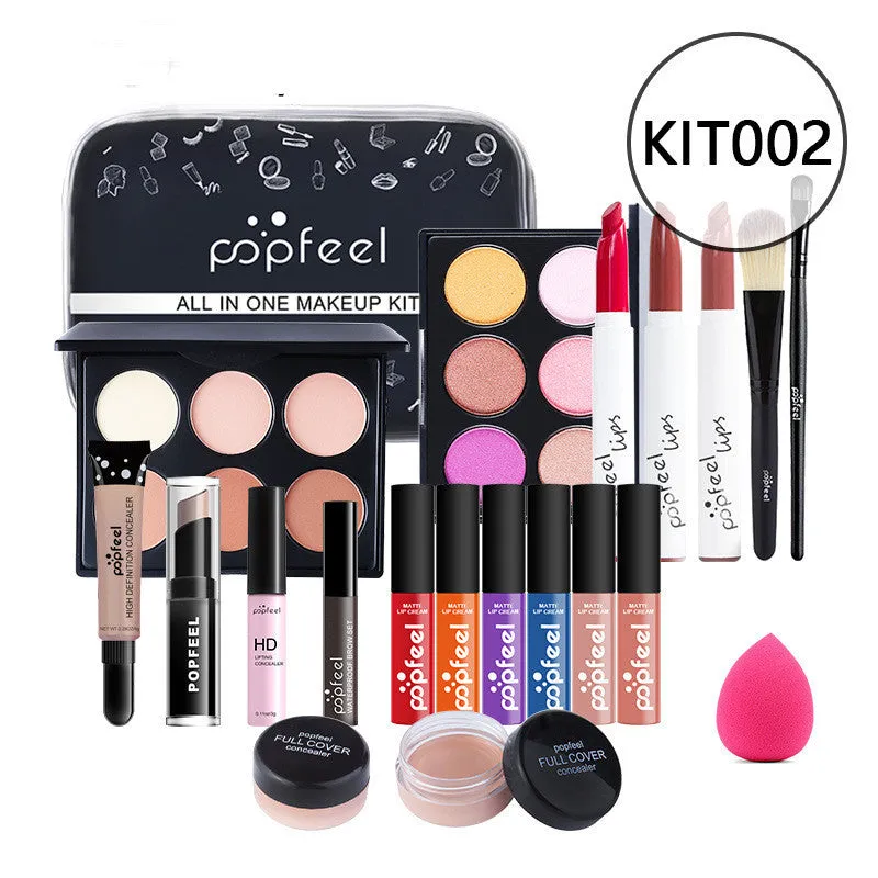 Combination makeup set with concealer, eyeliner, and eyebrow pencil in natural colour KIT011