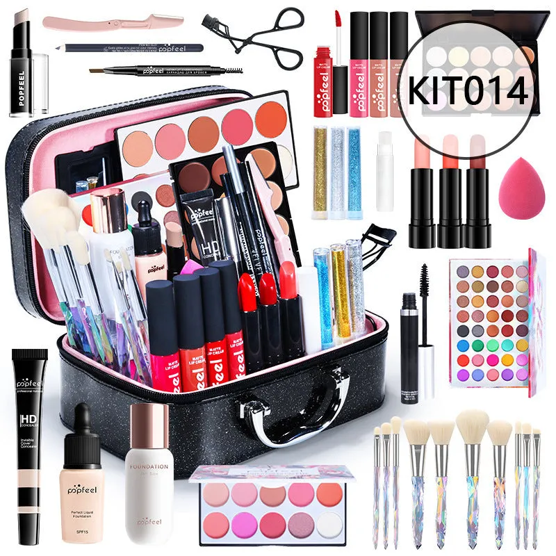 Combination makeup set with concealer, eyeliner, and eyebrow pencil in natural colour KIT011