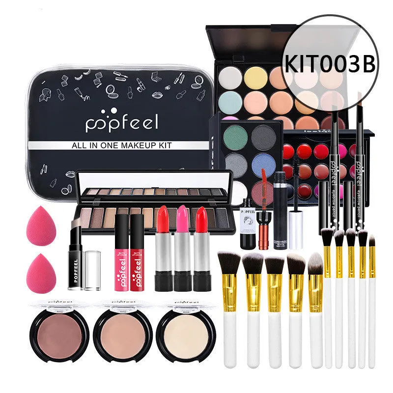 Combination makeup set with concealer, eyeliner, and eyebrow pencil in natural colour KIT011