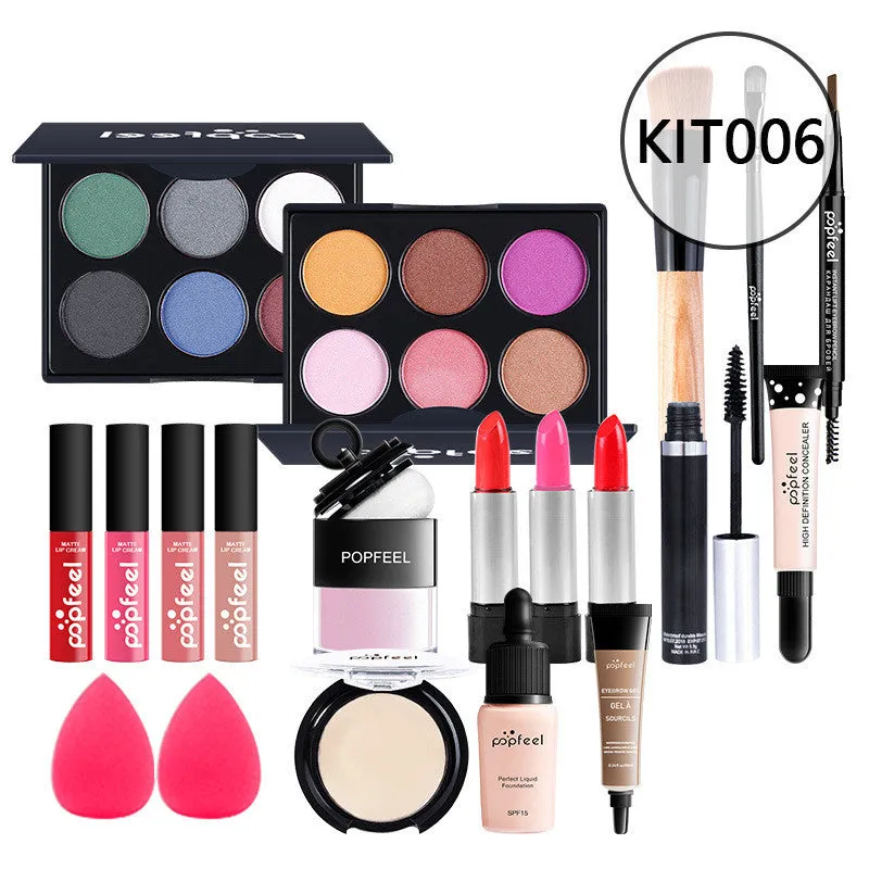 Combination makeup set with concealer, eyeliner, and eyebrow pencil in natural colour KIT011