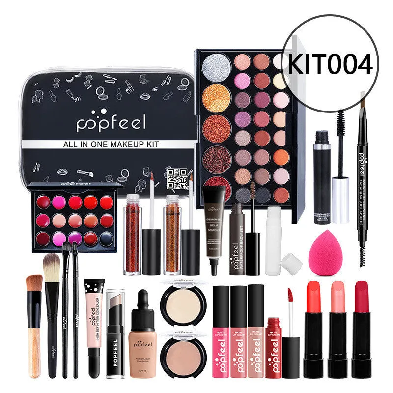 Combination makeup set with concealer, eyeliner, and eyebrow pencil in natural colour KIT011