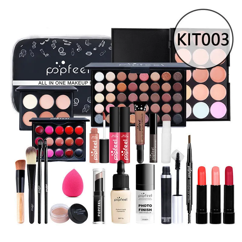 Combination makeup set with concealer, eyeliner, and eyebrow pencil in natural colour KIT011