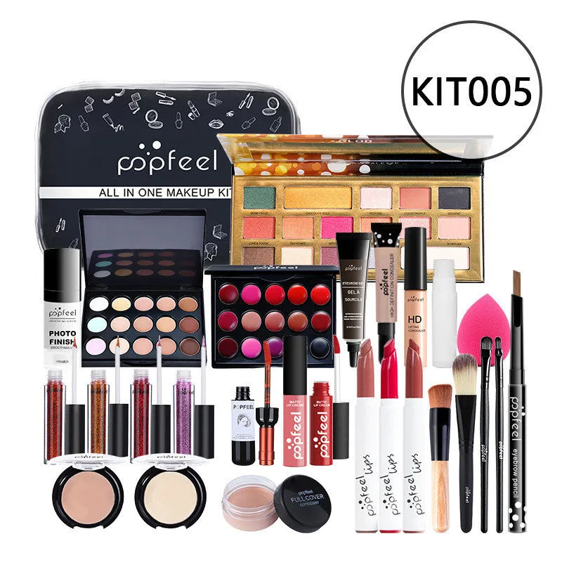 Combination makeup set with concealer, eyeliner, and eyebrow pencil in natural colour KIT011