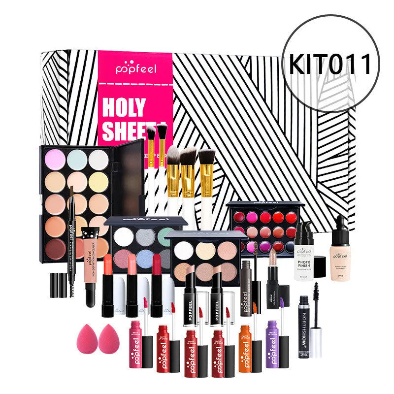 Combination makeup set with concealer, eyeliner, and eyebrow pencil in natural colour KIT011