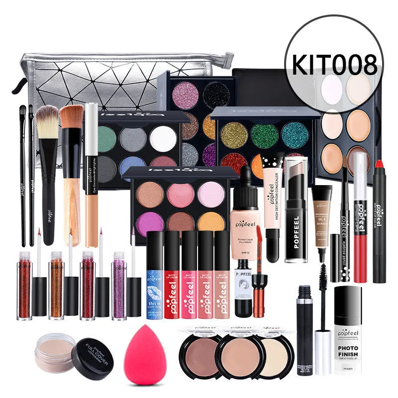 Combination makeup set with concealer, eyeliner, and eyebrow pencil in natural colour KIT011