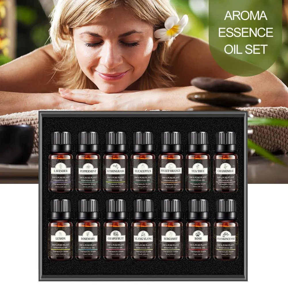 Six 10ml bottles of lavender essential oil set with pure plant aroma for general skin types