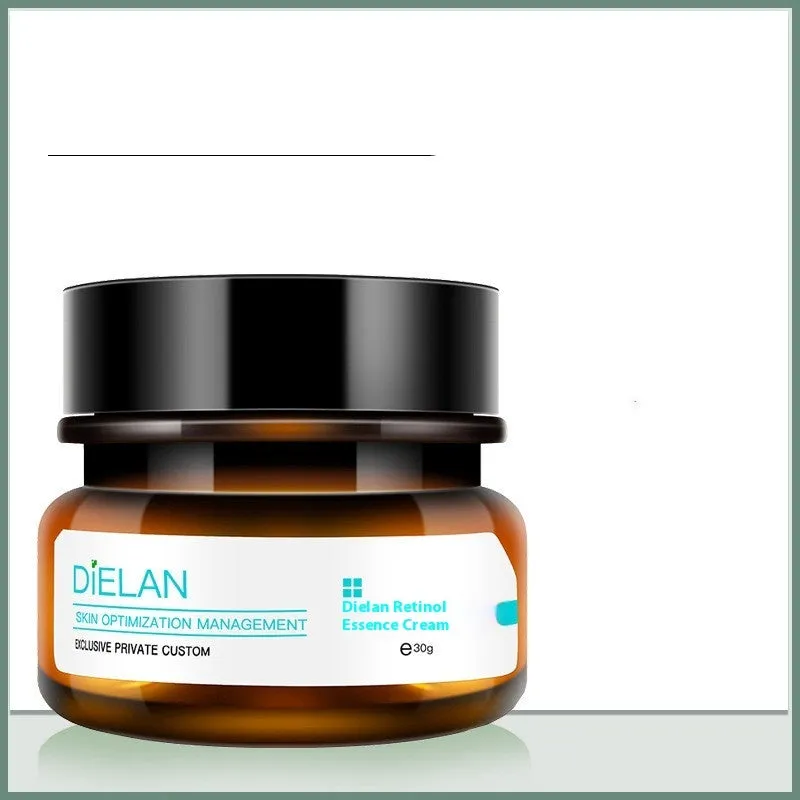 Retinol Cream anti-ageing face moisturiser 30ml pot with squalane and sodium hyaluronate for normal oily dry combination skin