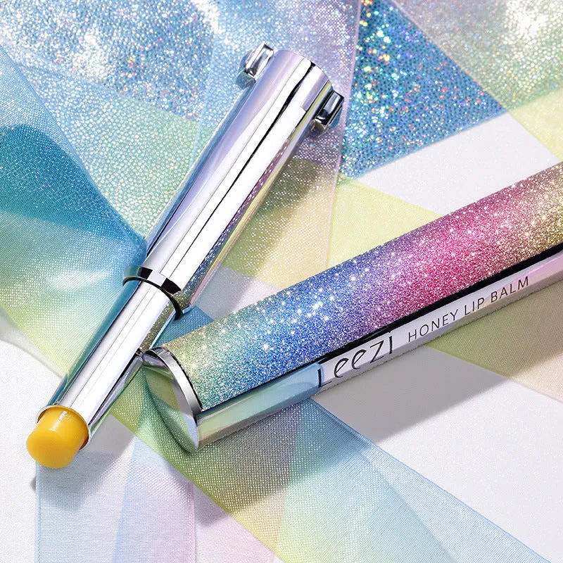 Rainbow Star colour changing lipstick in starry sky honey shade with silky smooth texture