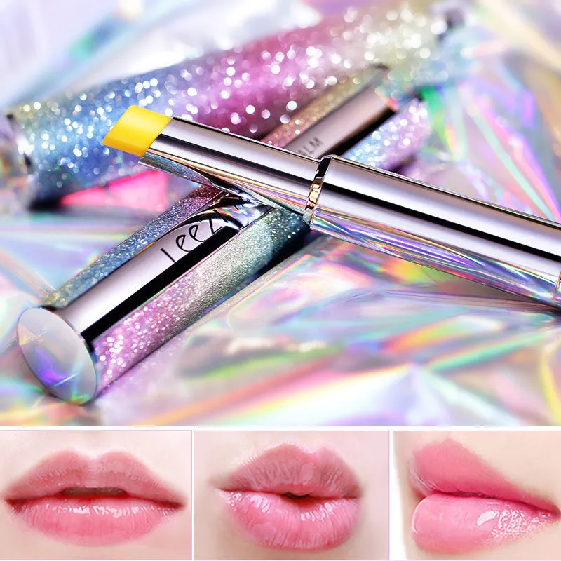 Rainbow Star colour changing lipstick in starry sky honey shade with silky smooth texture