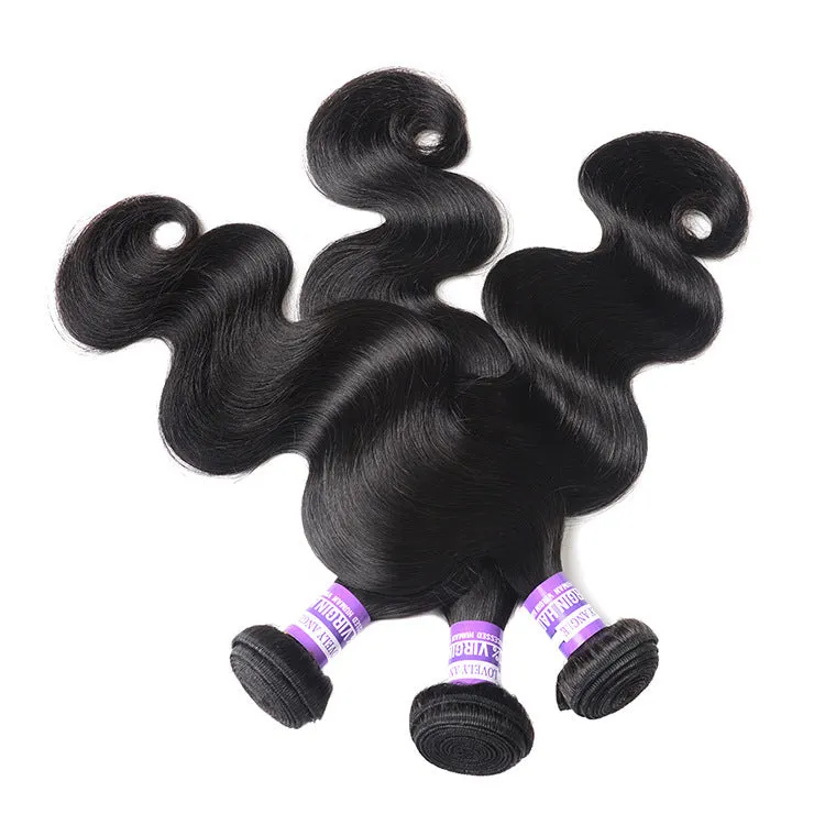 Brazilian human hair bundles with closure in straight texture ombre colour 10 inch and 8 inch lengths