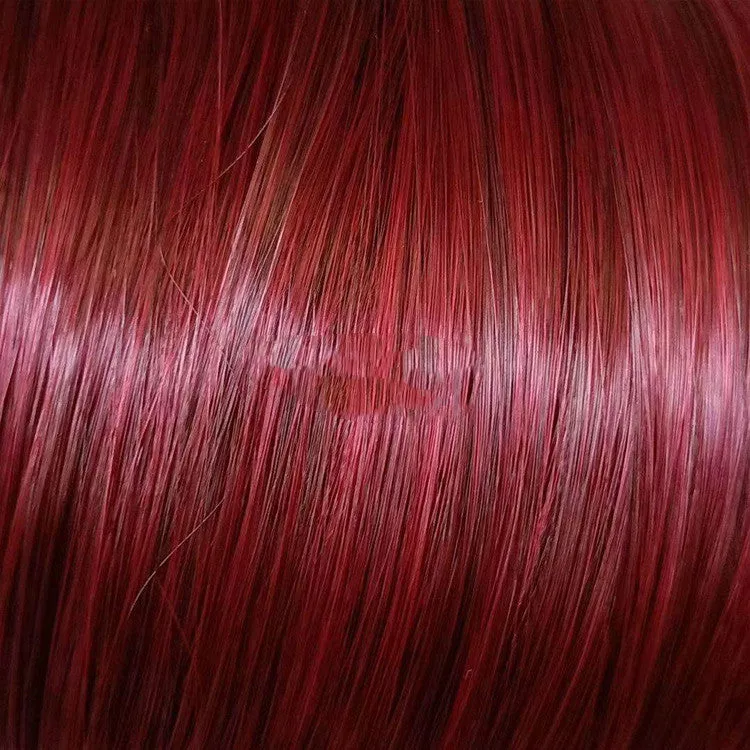 Black big wave ladies fashion wig with front lace and long straight hair