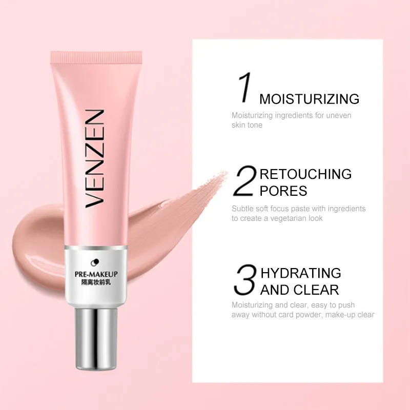 Pink foundation primer 30g pot with hydrating pore minimising formula