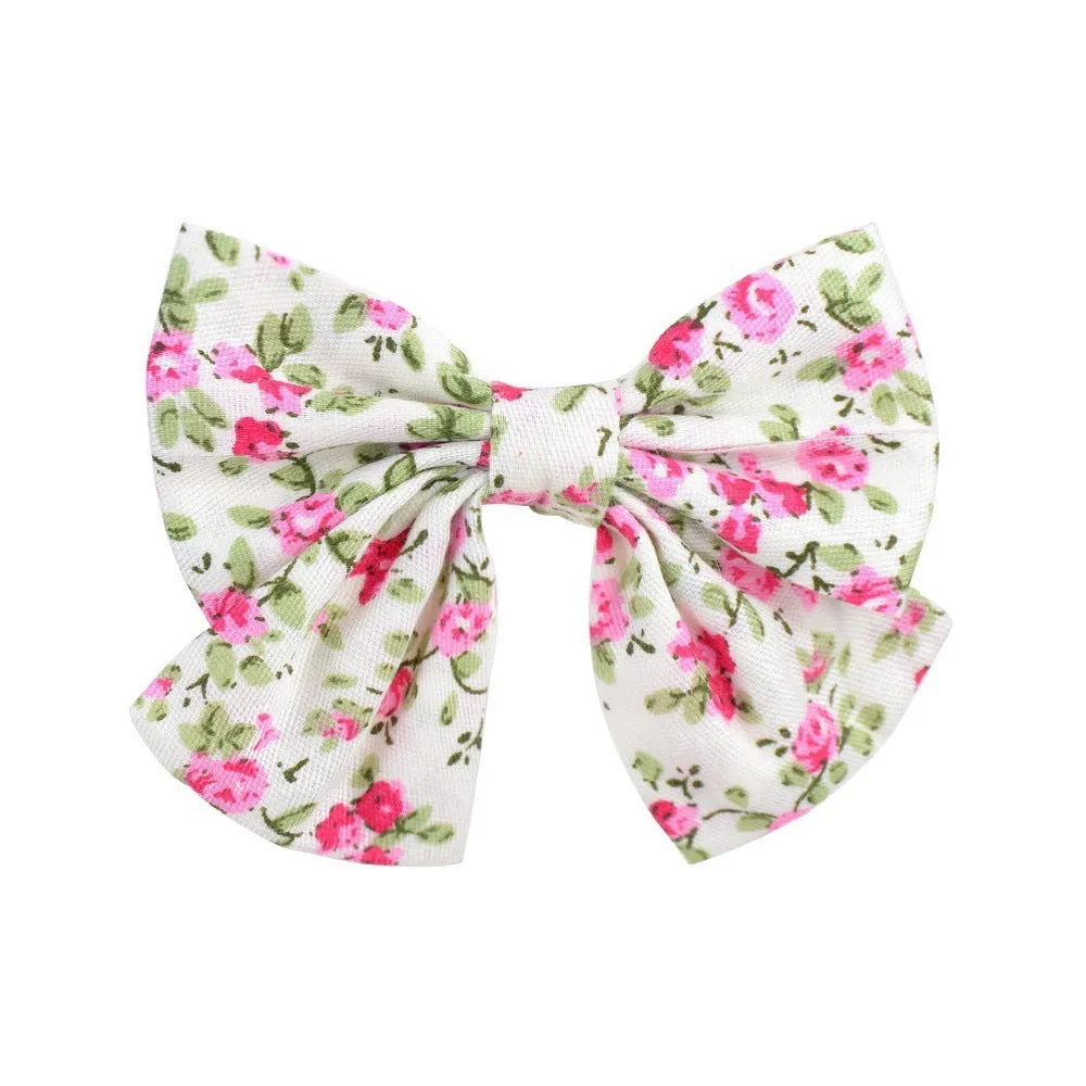 Handmade duckbill hair clip bowknot design children European American style individually packed