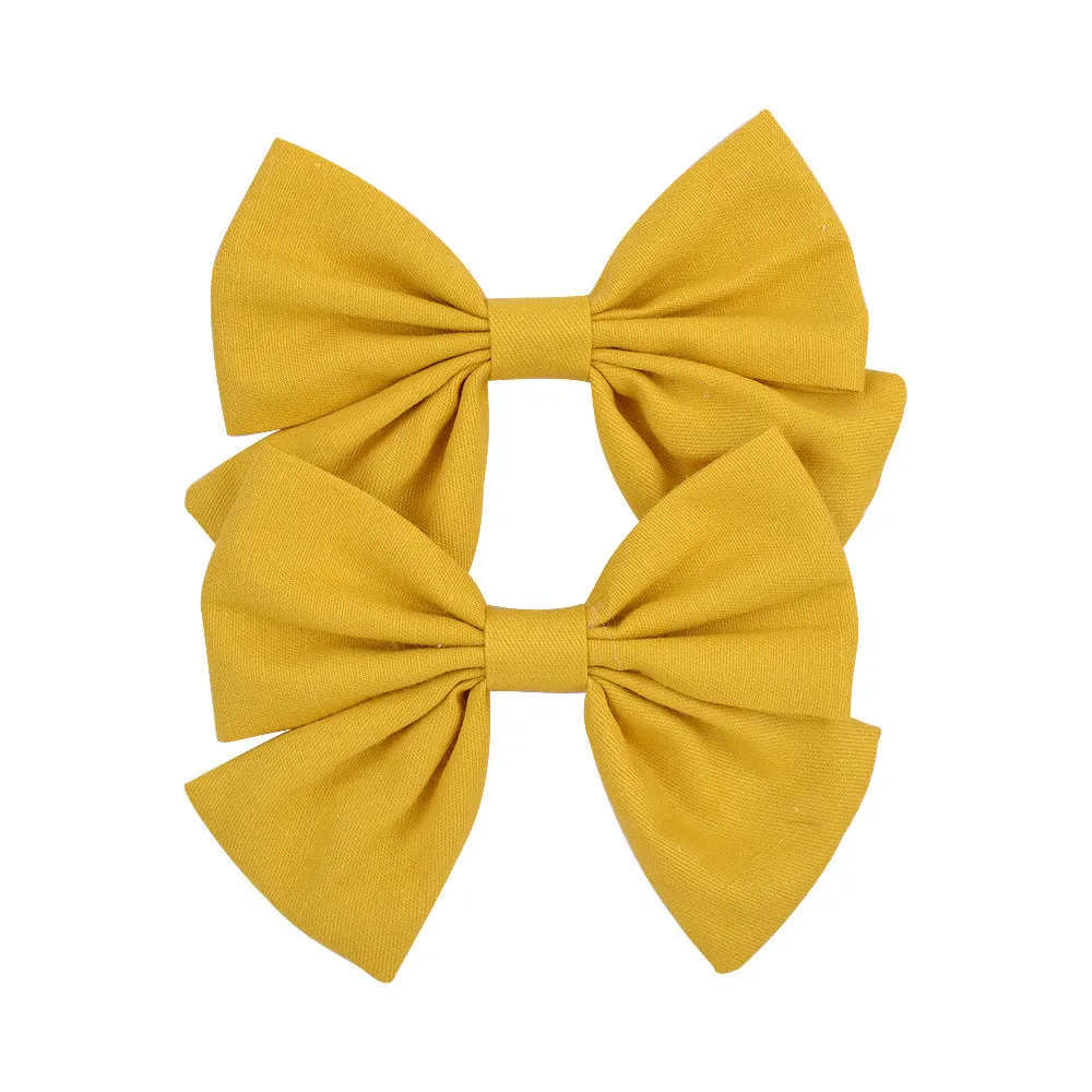 Handmade duckbill hair clip bowknot design children European American style individually packed