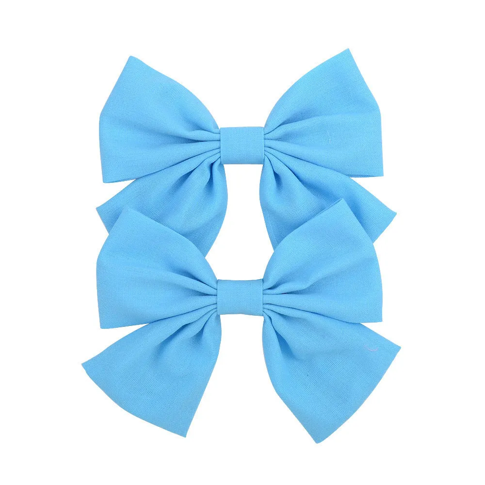 Handmade duckbill hair clip bowknot design children European American style individually packed