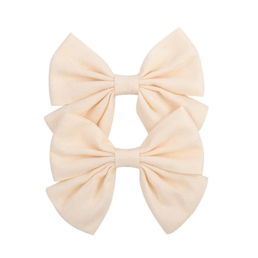 Handmade duckbill hair clip bowknot design children European American style individually packed