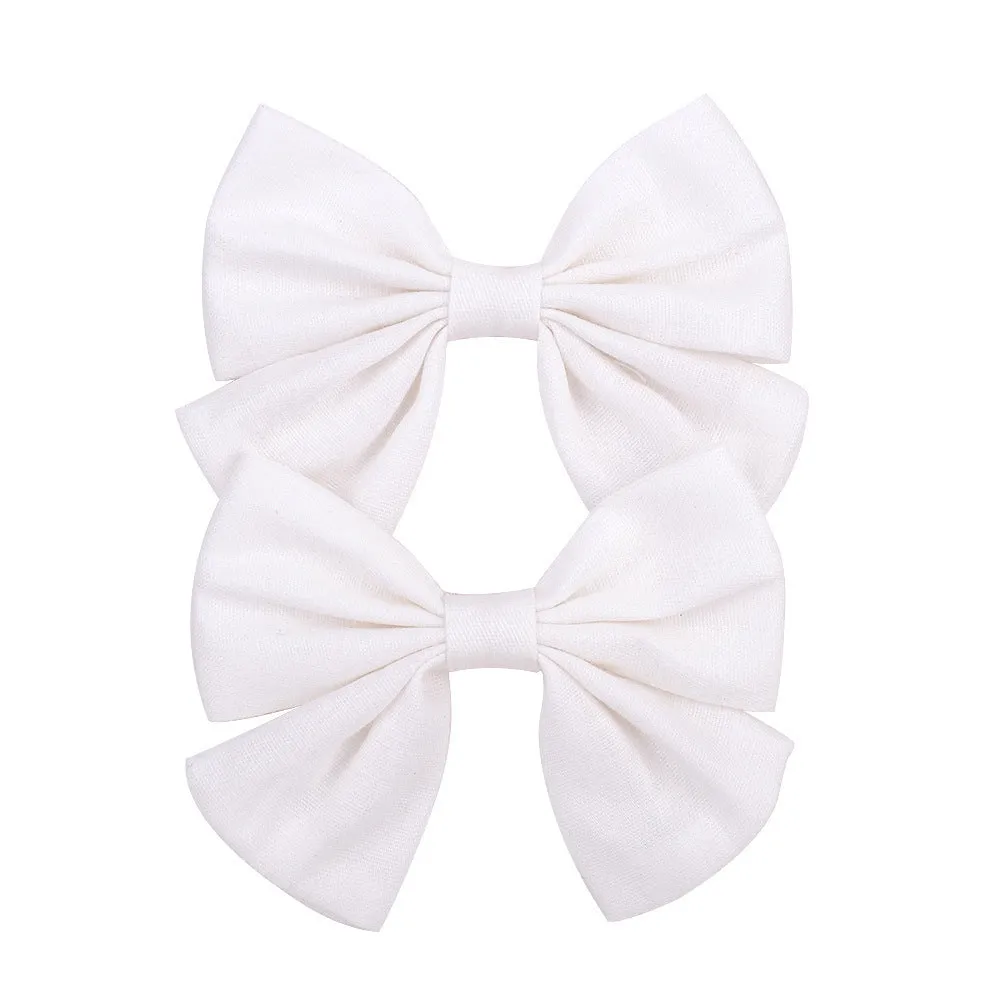 Handmade duckbill hair clip bowknot design children European American style individually packed