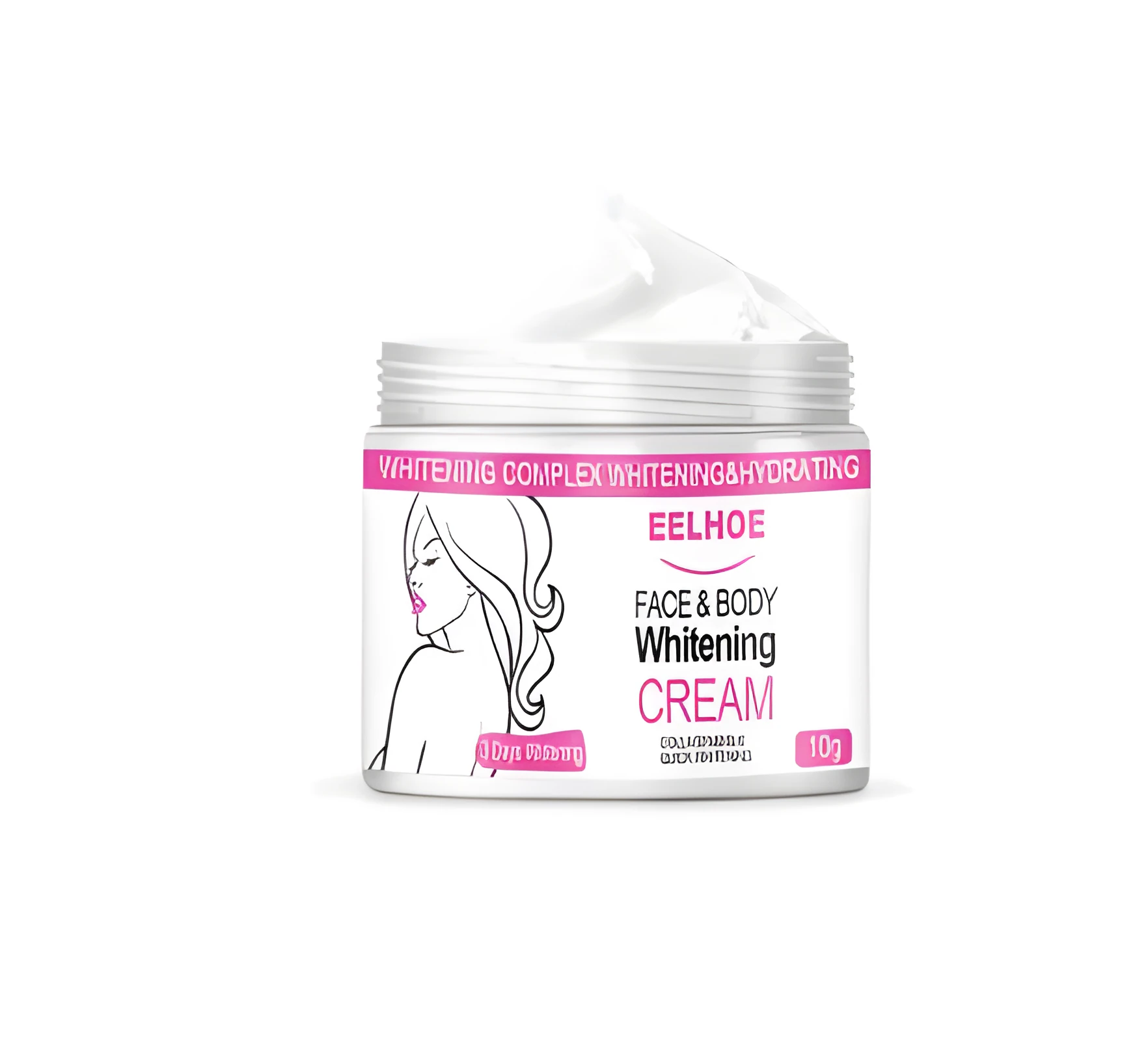 EELHOE collagen body lotion in white tube, 10g size, for brightening and nourishing skin