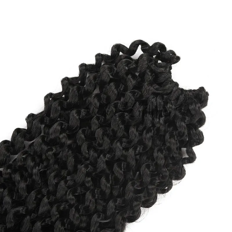 Passion twist crochet braids 18 inch high temperature wire synthetic hair extension spring twist style black colour