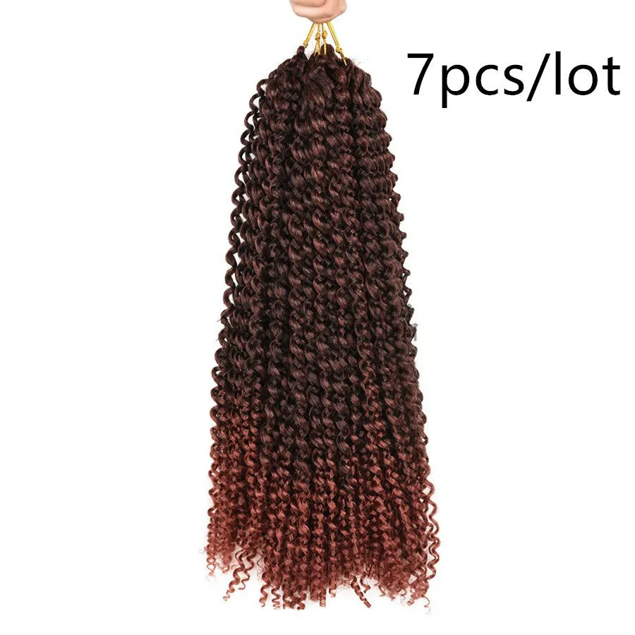 Passion twist crochet braids 18 inch high temperature wire synthetic hair extension spring twist style black colour