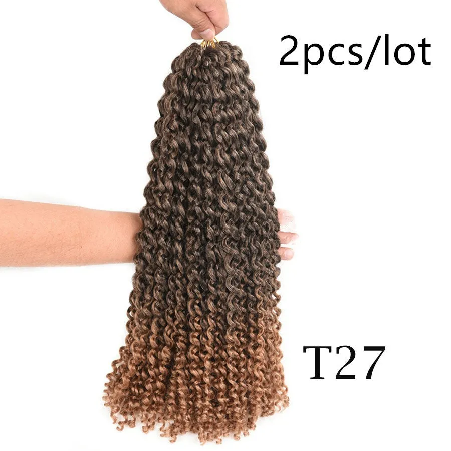 Passion twist crochet braids 18 inch high temperature wire synthetic hair extension spring twist style black colour